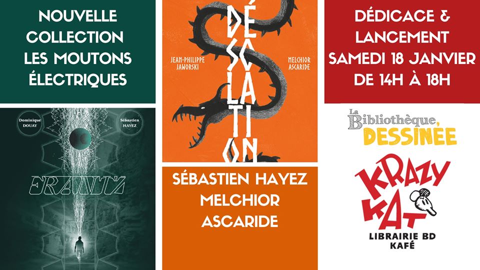 Photo de Lancement de la collection La Bibliothèque Dessinée à Bordeaux